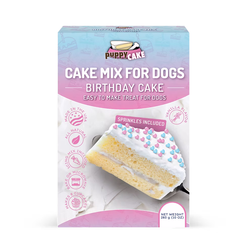 PuppyCake Mix For Dogs - Birthday Cake with Sprinkles