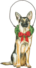 Ornament - Christmas German Shepherd